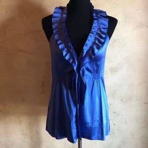 Classic and sexy fit and flare BCBG halter top.